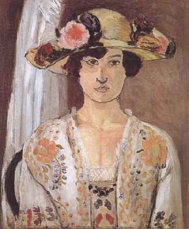 Henri Matisse Woman in a Flowered Hat (mk35) China oil painting art